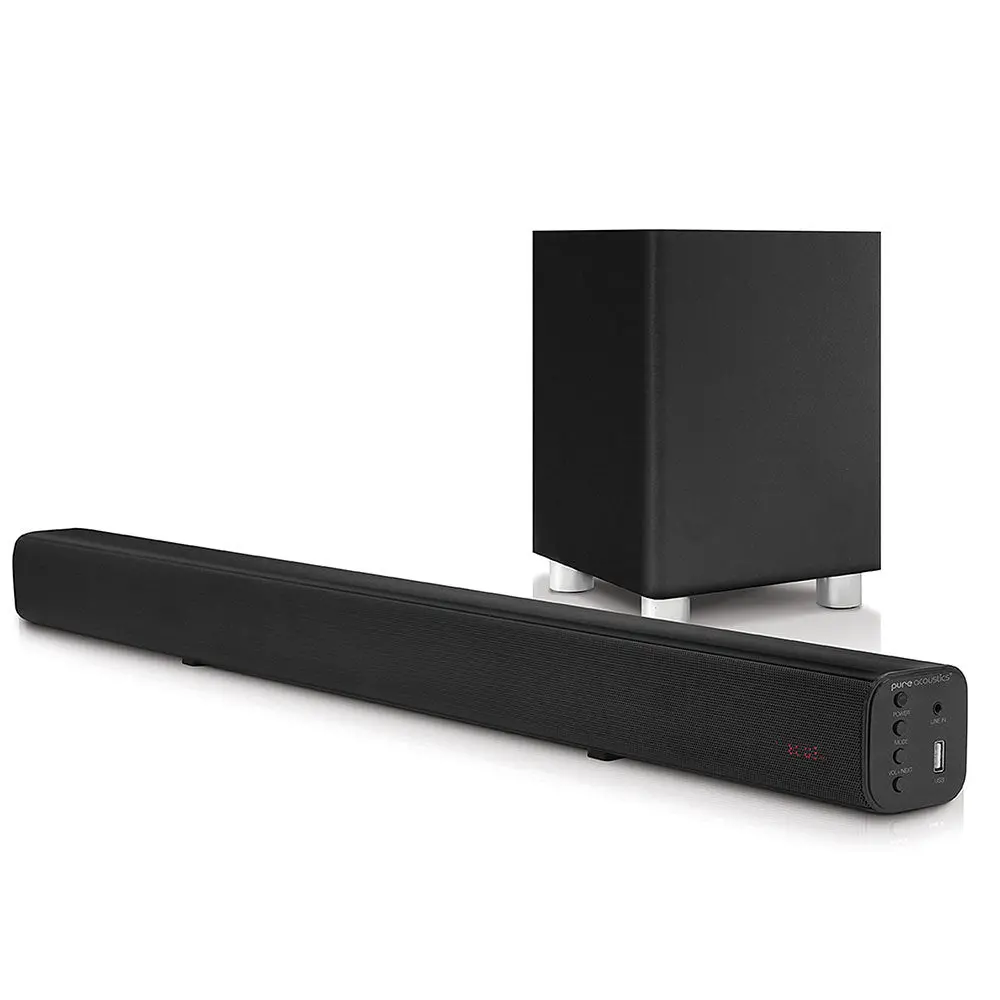 Pure Acoustics Sbw-175 Bluetooth Soundbar With Wireless Subwoofer 1