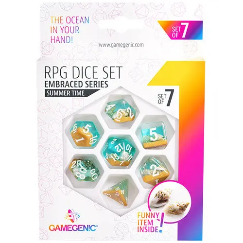 Gamegenic Embraced Series - Summer Time - Rpg Dice Set 7Pcs 1