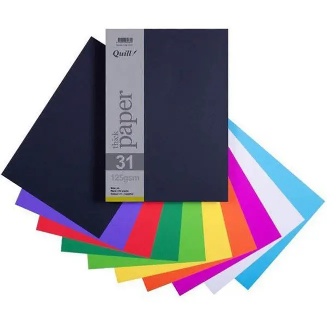 Quill Coloured A4 Copy Paper 125Gsm Assorted Pack 250 1