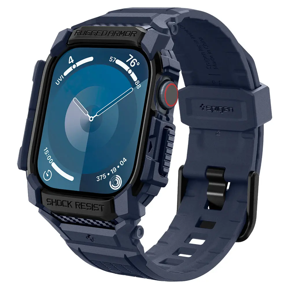 Spigen Apple Watch 46Mm Rugged Armor Pro Case (Navy Blue) 1