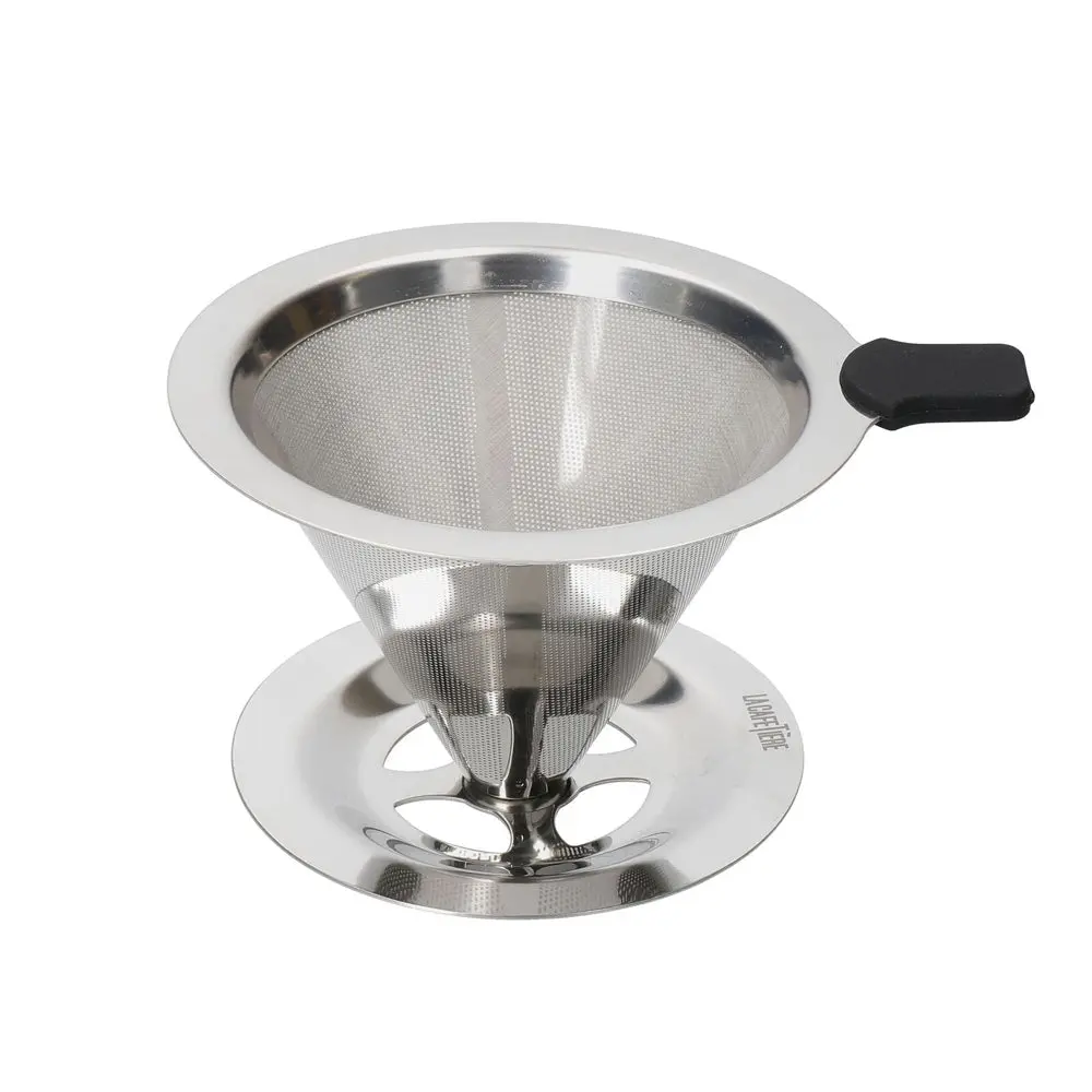 La Cafetiere 12Cm Pour Over Stainless Steel Coffee Dripper (Silver) 1