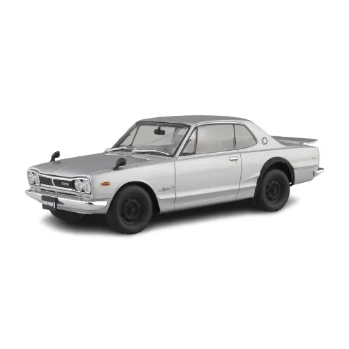 Aoshima 1/24 Snap Kpgc10 Skyline Ht 2000 Gt-R 1970 Silver 1
