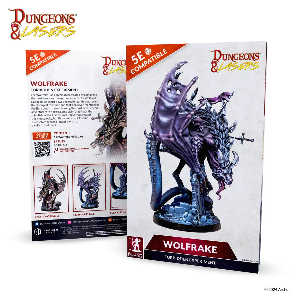 Dungeons & Lasers: Miniatures Deuslair: Wolfrake 2