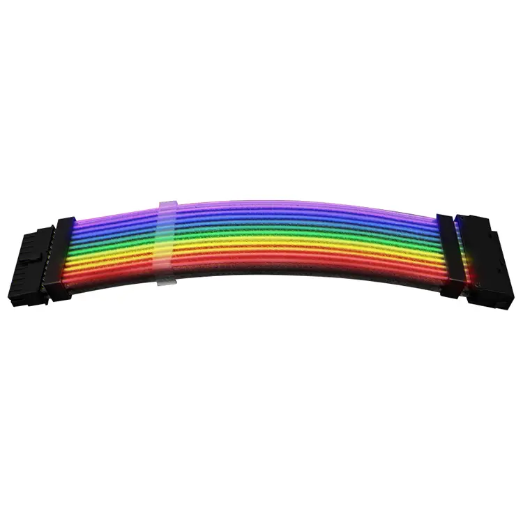 1St Player Steampunk Rgb 24 Pin Extension Cable For Psu Main Power Supply 1