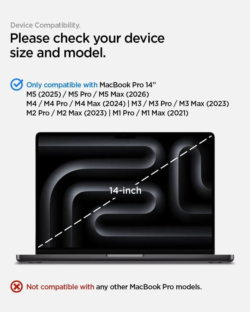 Spigen Macbook Pro 14" Glas.Tr Slim Glass Screen Protector (Clear) 2