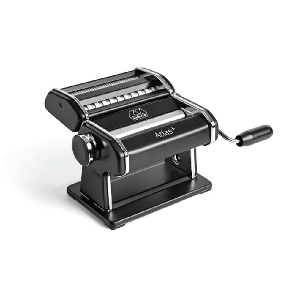 Marcato Atlas Plus Pasta Machine Stainless Steel With 4 Shape Settings (Black) 1