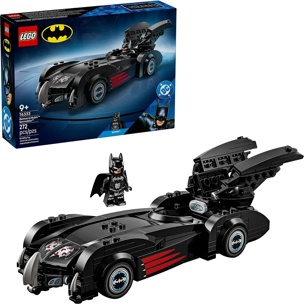 Lego 76333 Batman And Robin Batmobile - Dc Super Heroes 1