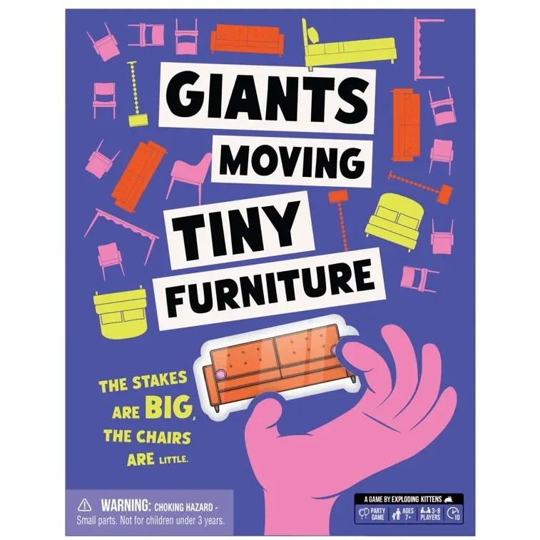 Exploding Kittens Giants Moving Tiny Furniture By Exploding Kittens Game 1