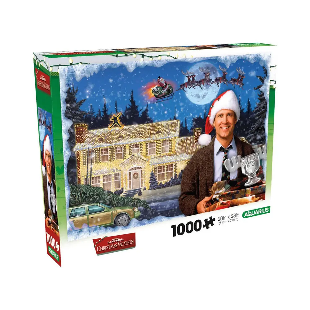 Aquarius  1000Pc Aquarius Christmas Vacation Movie Glitter Cardboard Puzzle 51X71cm 1