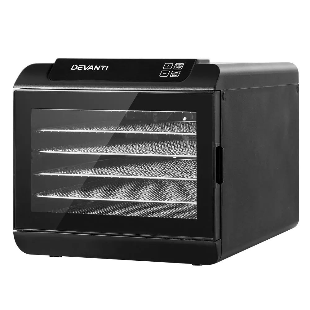 Devanti 6 Trays Food Dehydrator Stainless Steel Tray 1