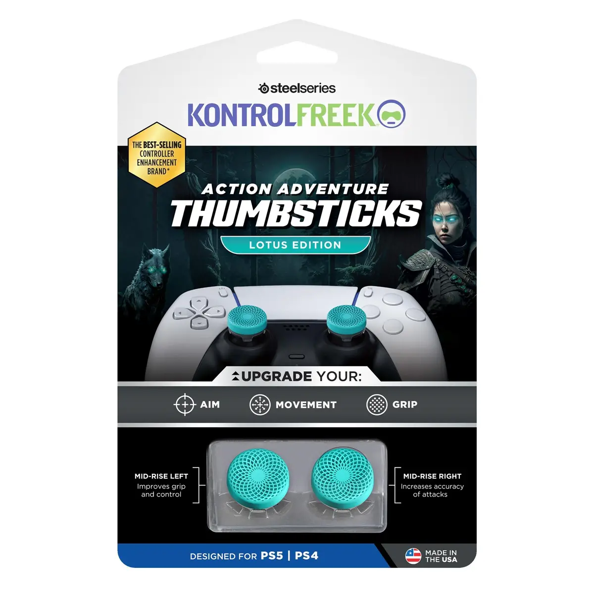 Kontrolfreek Action Adv Lotus Thumbsticks For Playstation 1