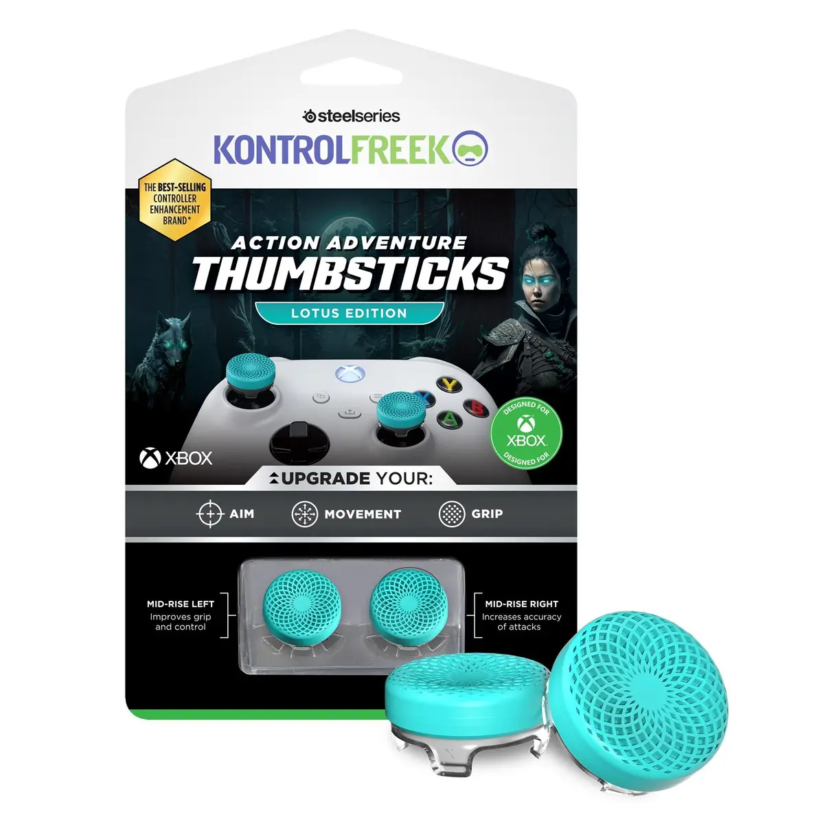 Kontrolfreek Action Adv Lotus Thumbsticks For Xbox 1