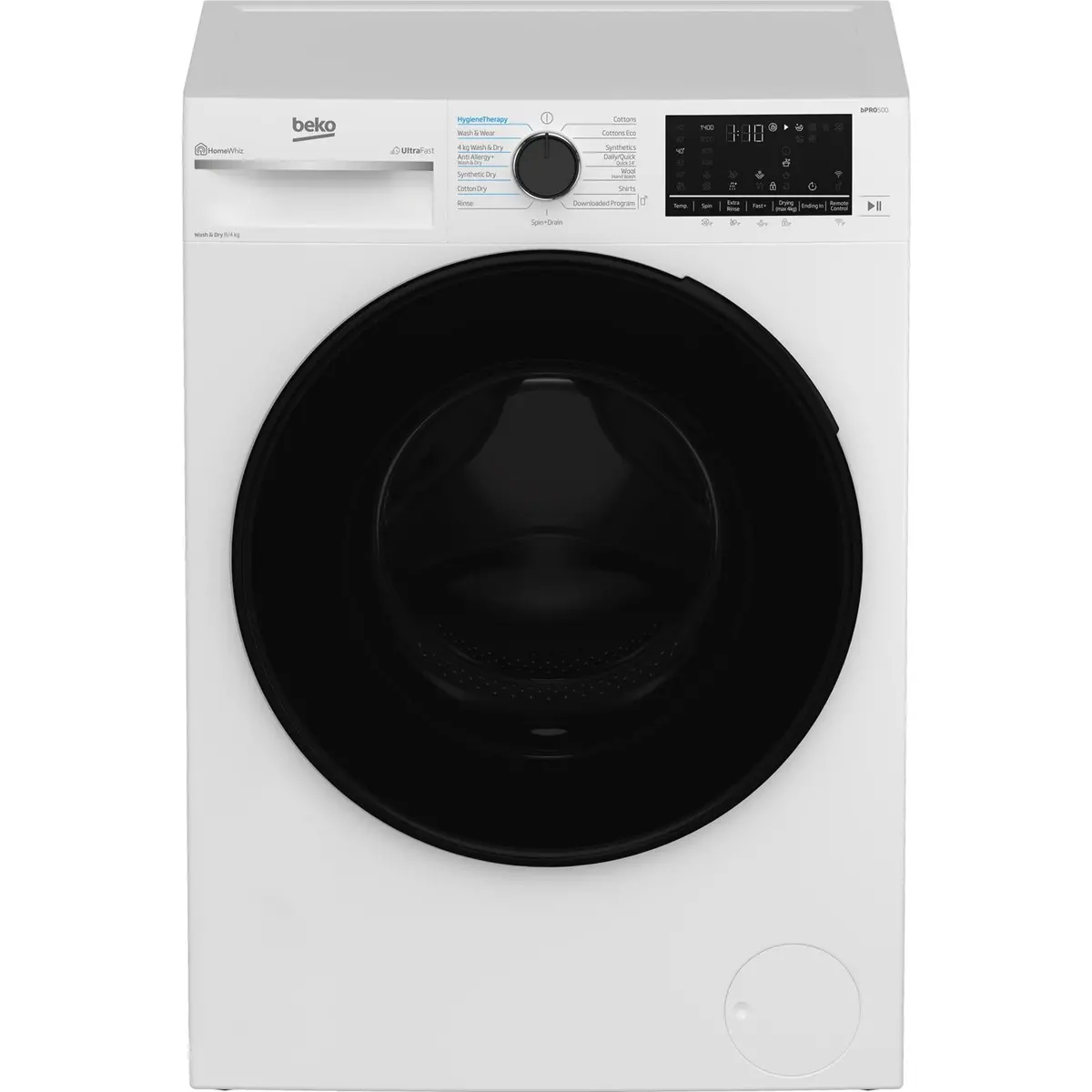 Beko Bwdb8420w 8Kg/4Kg Dry Ultrafast Washer Dryer Combo With Steam 1