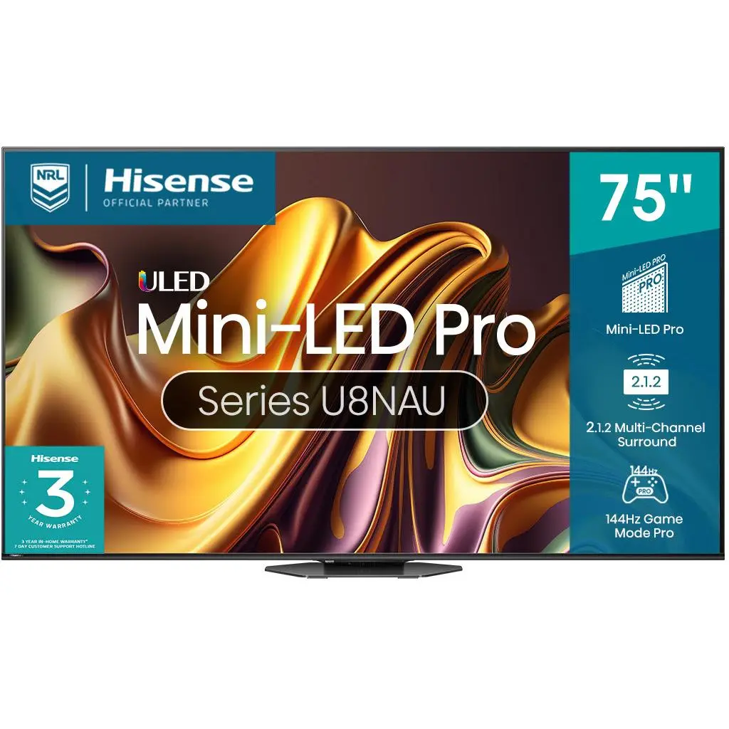 Hisense 75" U8nau 4K  Uled Qd Mini-Led Pro Smart Tv [2024] 1