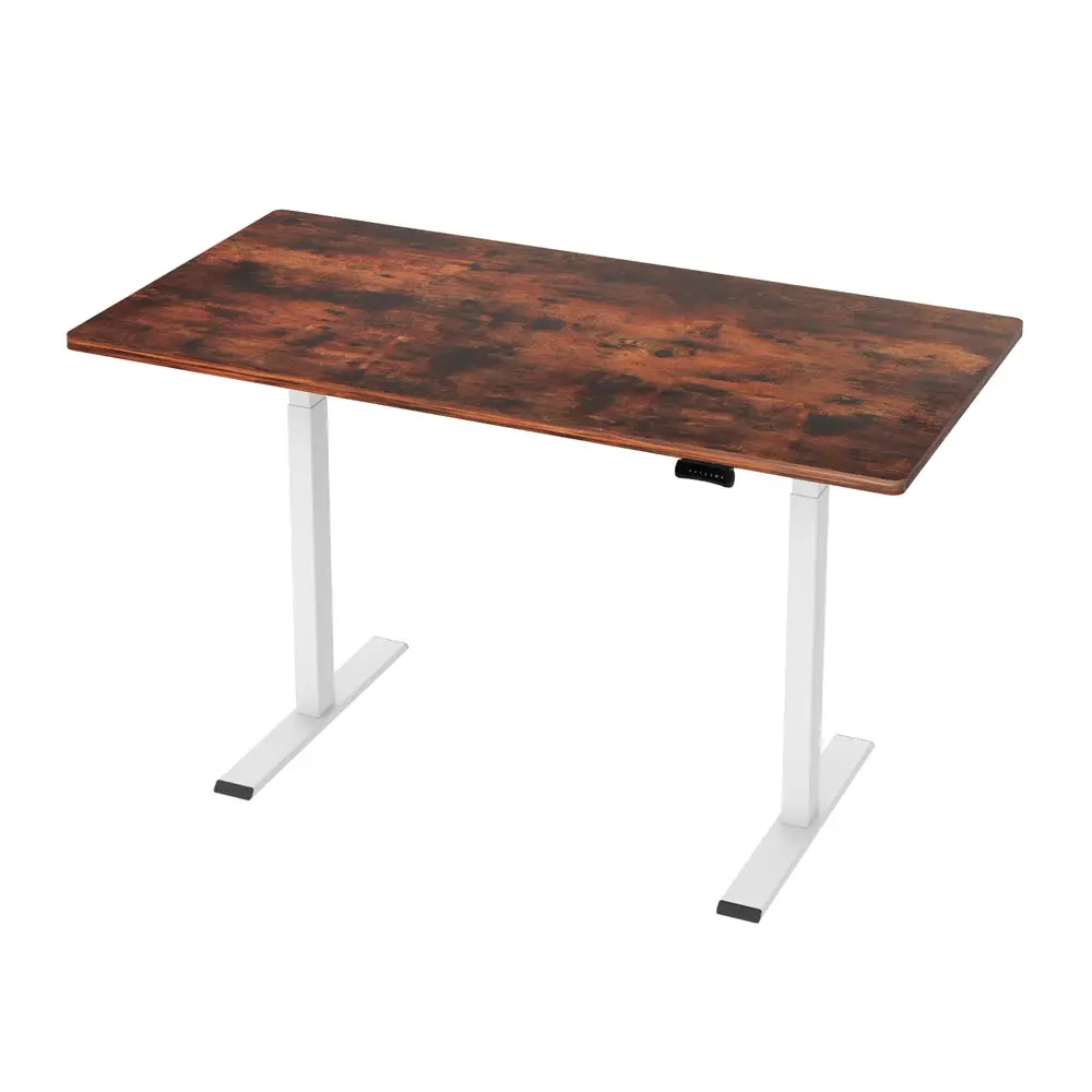 Artiss Standing Desk Motorised Dual Motor 140Cm Rustic Brown 1