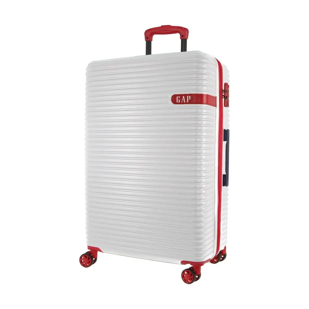 Gap Hard-Shell 4-Wheel Suitcase Tsa Lock Large Travel Luggage 76Cm White 1