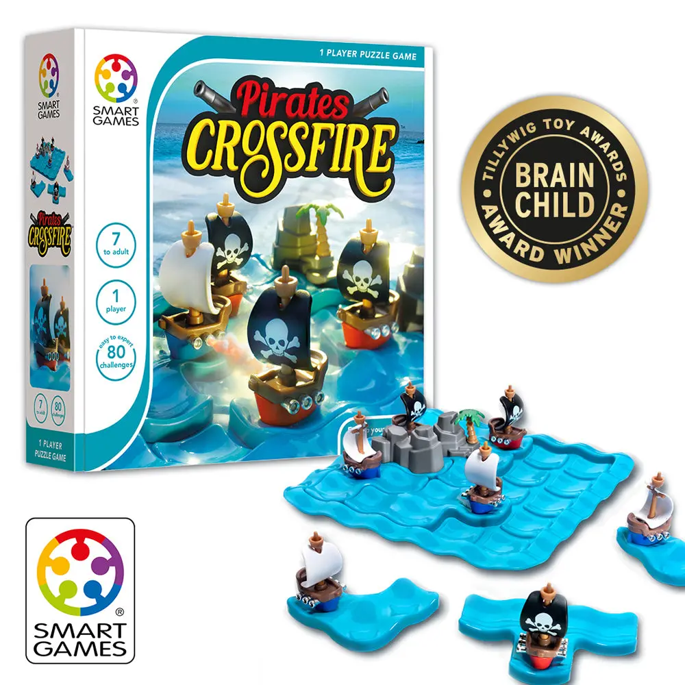 Smart Games Pirates Crossfire Pretend Toy Puzzle Game 1