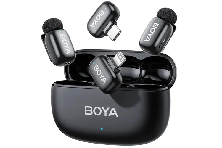 Boya Mini 2 Wireless Microphone Usb-C And Lightning (Black) 1