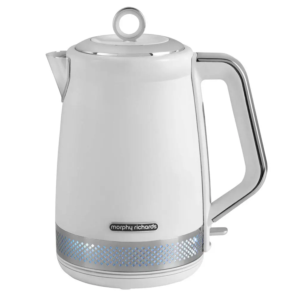 Morphy Richards Illumination 1.7L Stainless Steel Kettle (White) 1