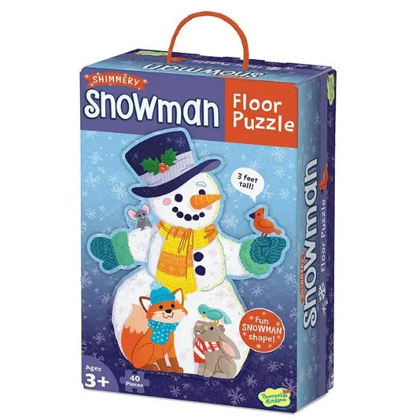 Peaceable Kingdom Floor Puzzle Snowman 40 Pieces 1