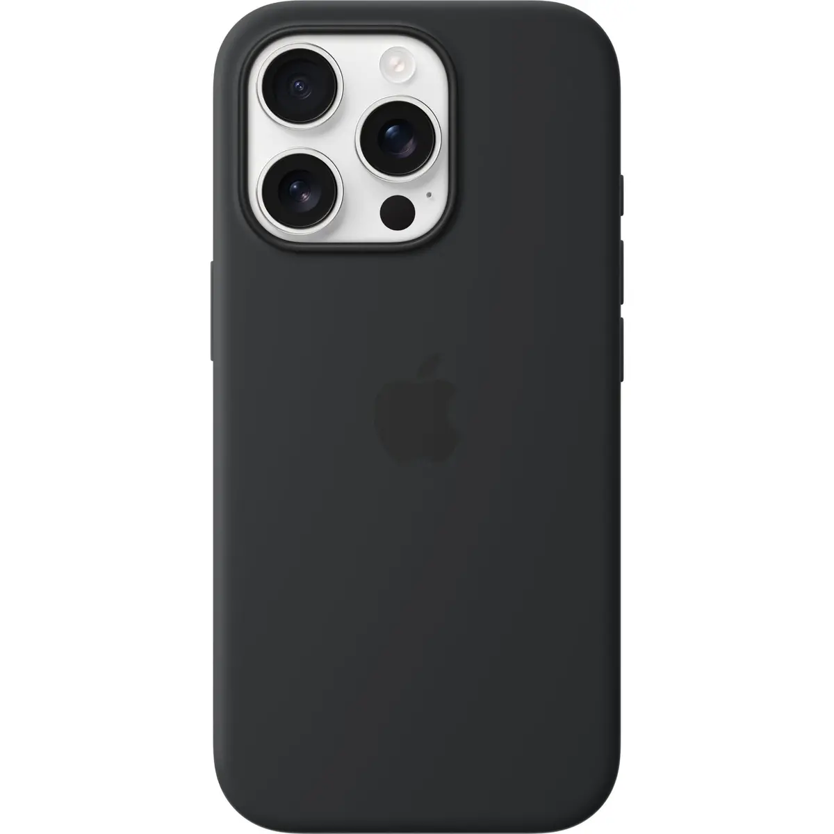 Apple Iphone 16 Pro Silicone Case With Magsafe (Black) 1