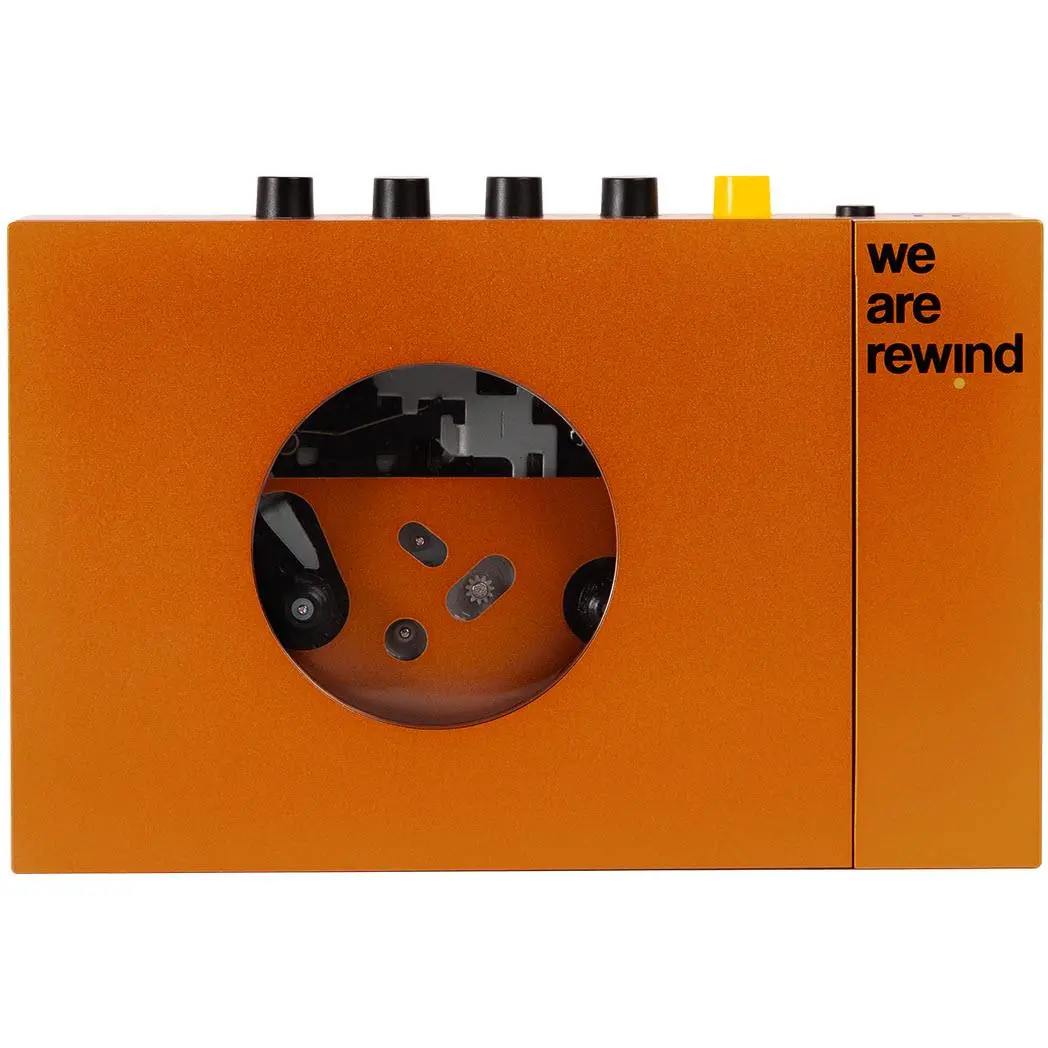 We Are Rewind Portable Bluetooth Cassette Player (Serge Orange) 1