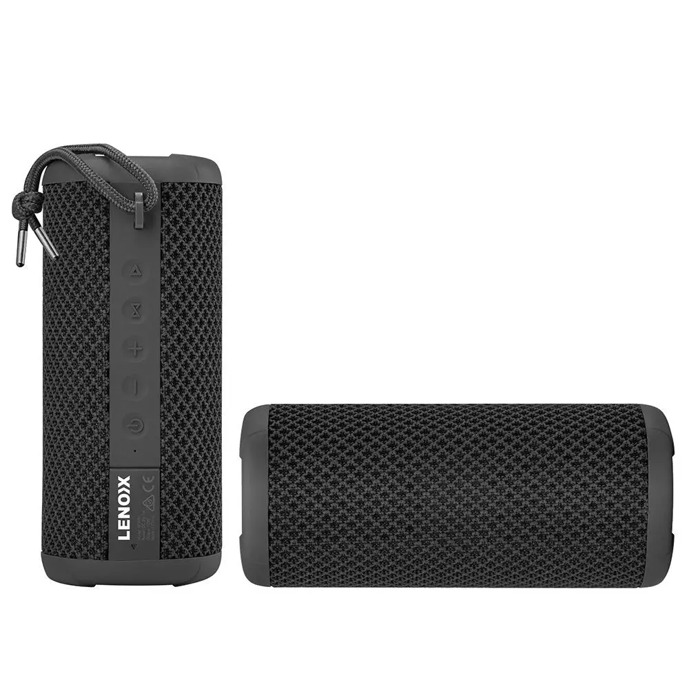 Lenoxx Ipx7 Waterproof Portable Wireless Streaming Speaker For Smartphones Black 2