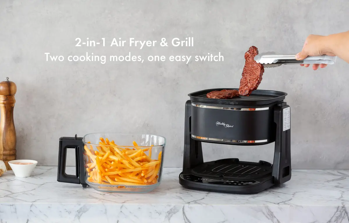 Healthy Choice 2In1 Air Fryer And Grill 5L 2