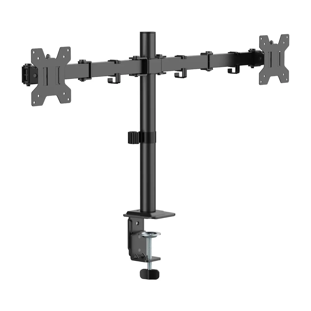 Br Home Dual Screen Monitor Arm For 17-32" Displays Screen Holder Mount Vesa (Matte Black) 1