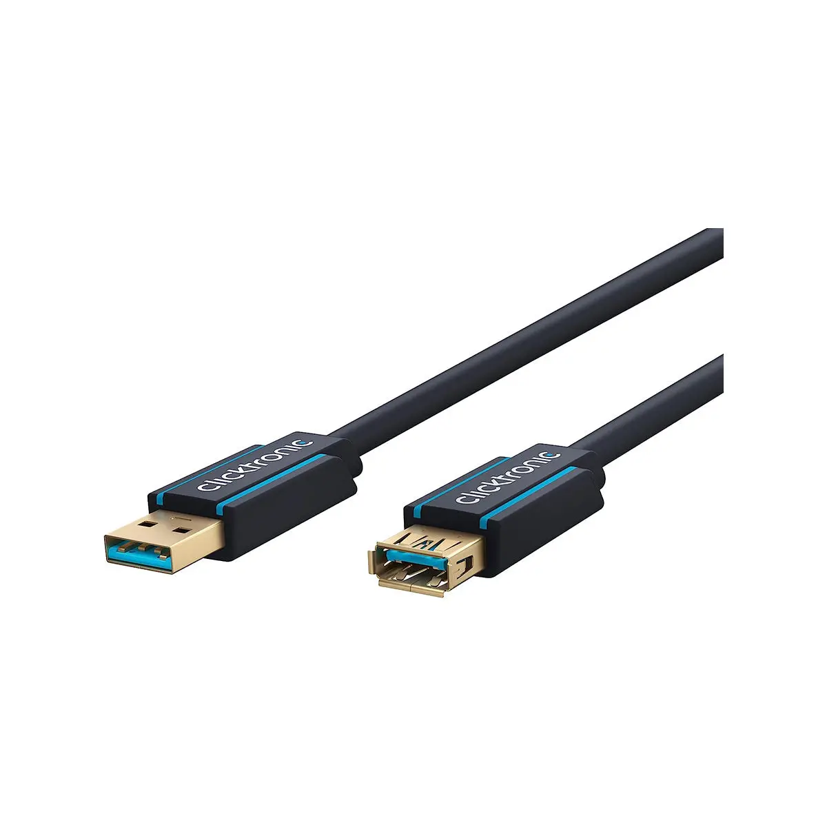 Clicktronic Usb A Male To Female 3.0 Cable 1.8M (Black) 1