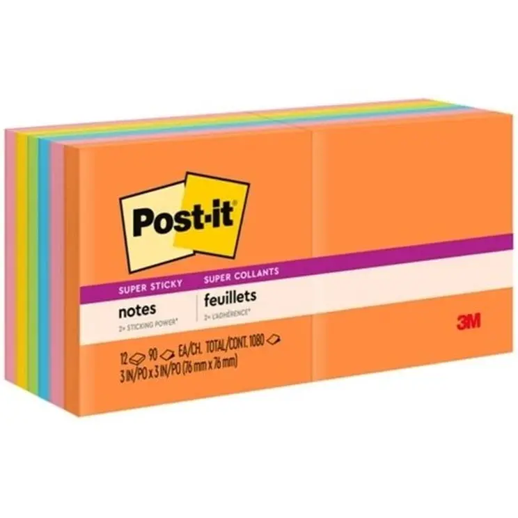 Post-It Super Sticky Notes Rio De Janeiro 76X76mm Cabinet Pack 12 2