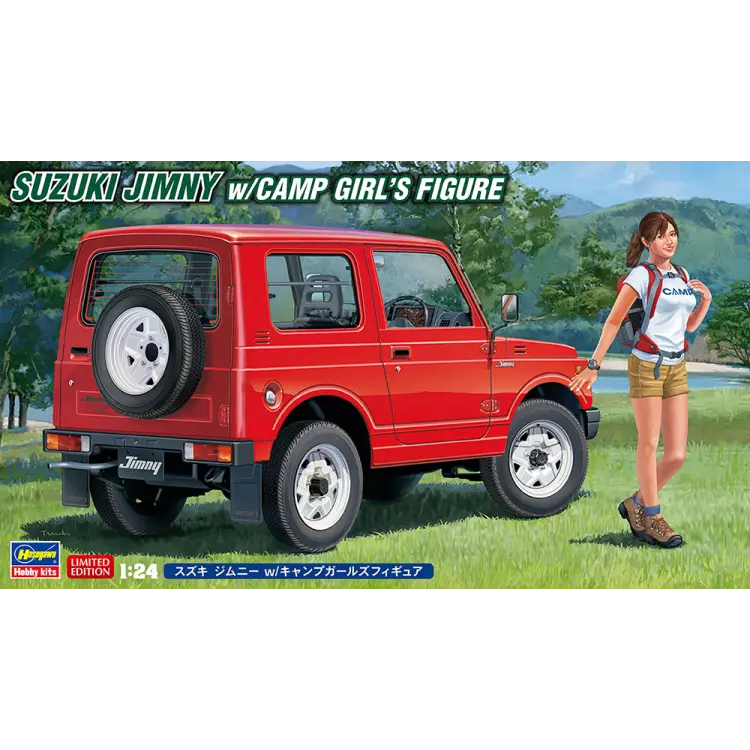 Hasegawa 1/24 Suzuki Jimny With Camp Girls Figure 1