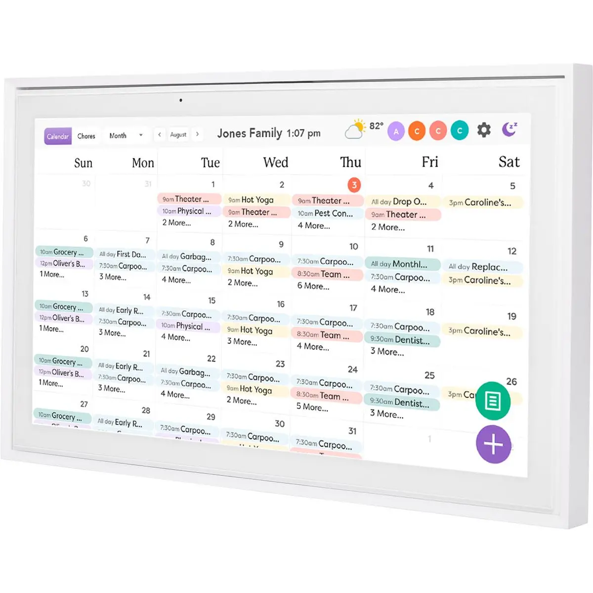 Skylight 15" Smart Family Calendar (White) 1
