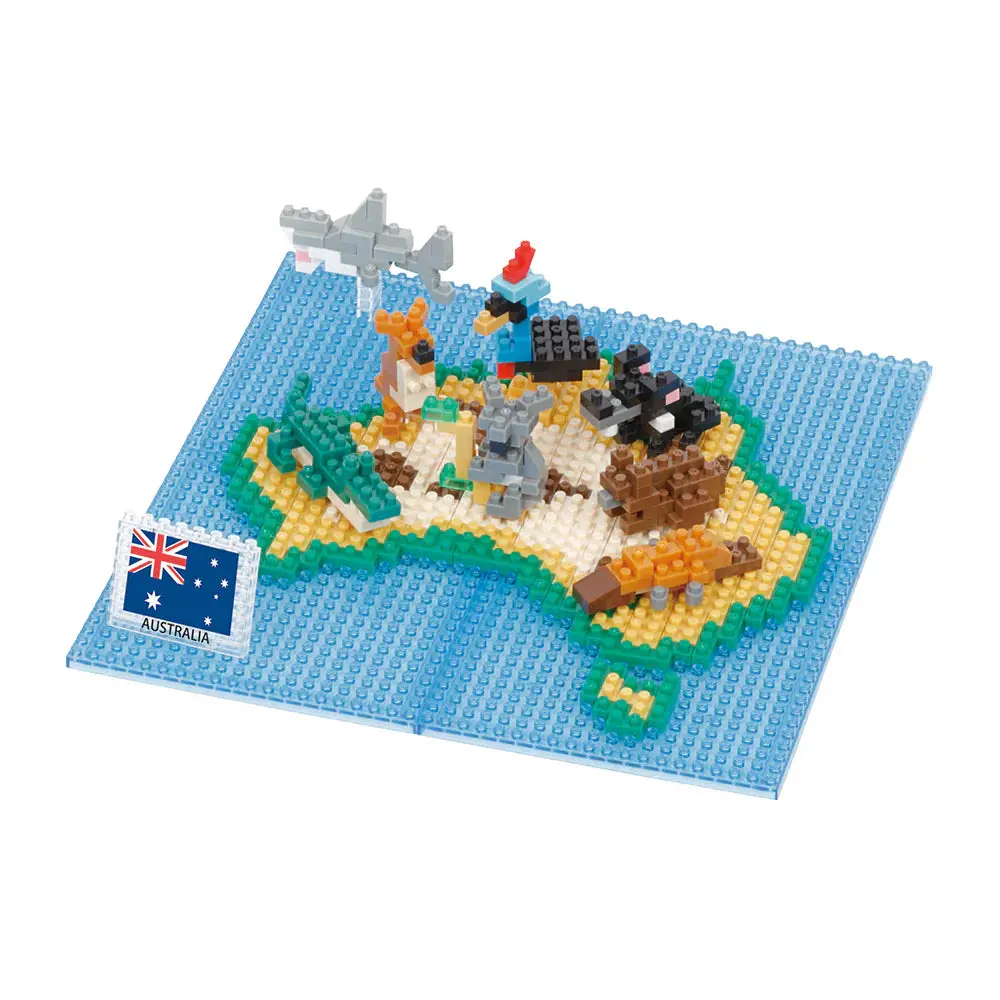 Nanoblock Animals Of Australia On Map 1