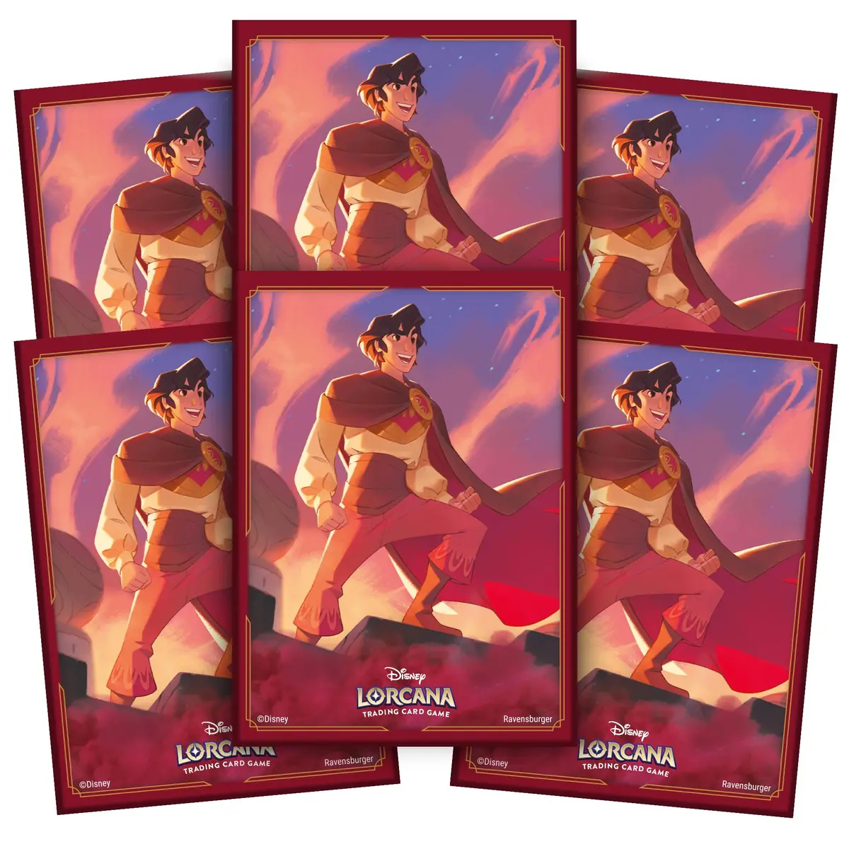 Disney Lorcana Trading Card Game - Shimmering Skies Aladdin Card Sleeves 2