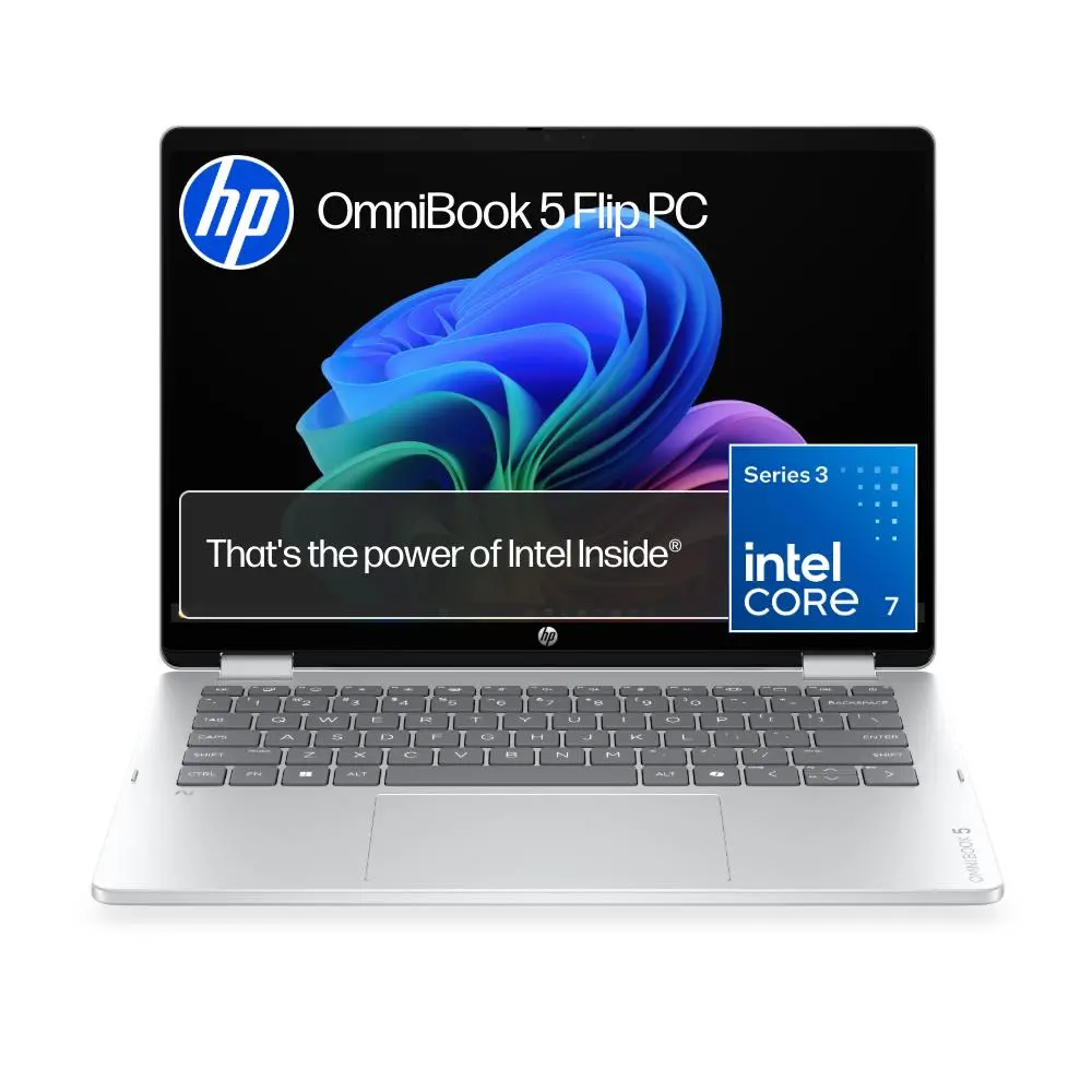 Hp Omnibook 5 Flip 14" 2K 2-In-1 Laptop (Intel Core 7)[Silver/512Gb] 1