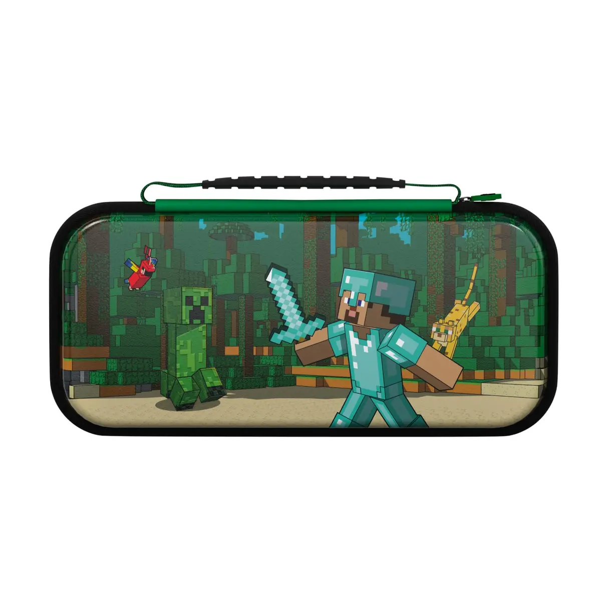 Realmz Travel Case Plus Glow For Nintendo Switch (Minecraft Forest Battle) 1