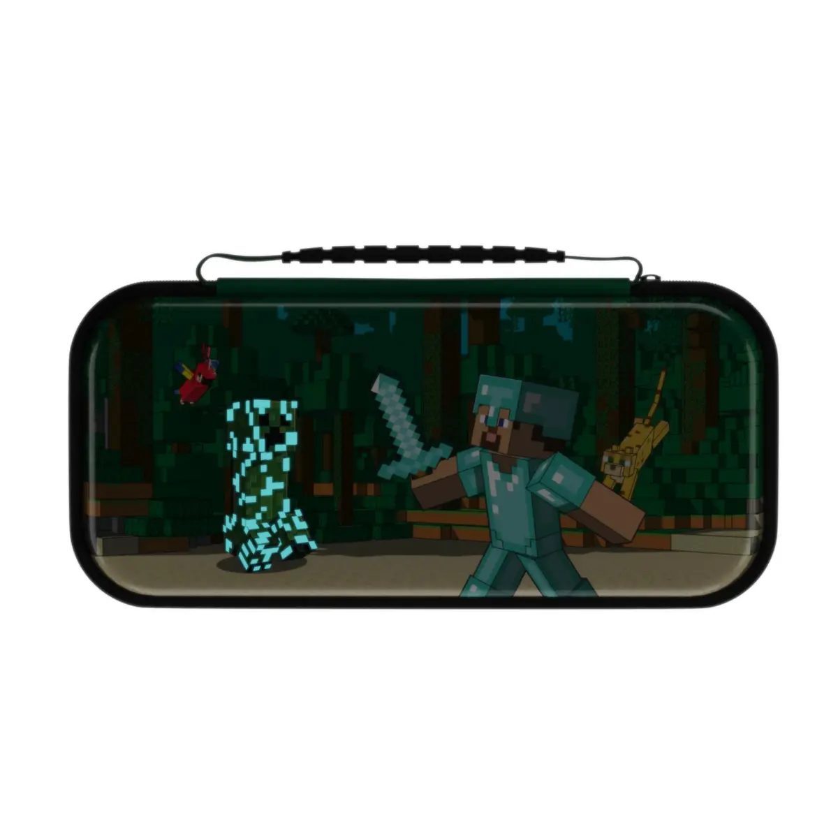 Realmz Travel Case Plus Glow For Nintendo Switch (Minecraft Forest Battle) 2