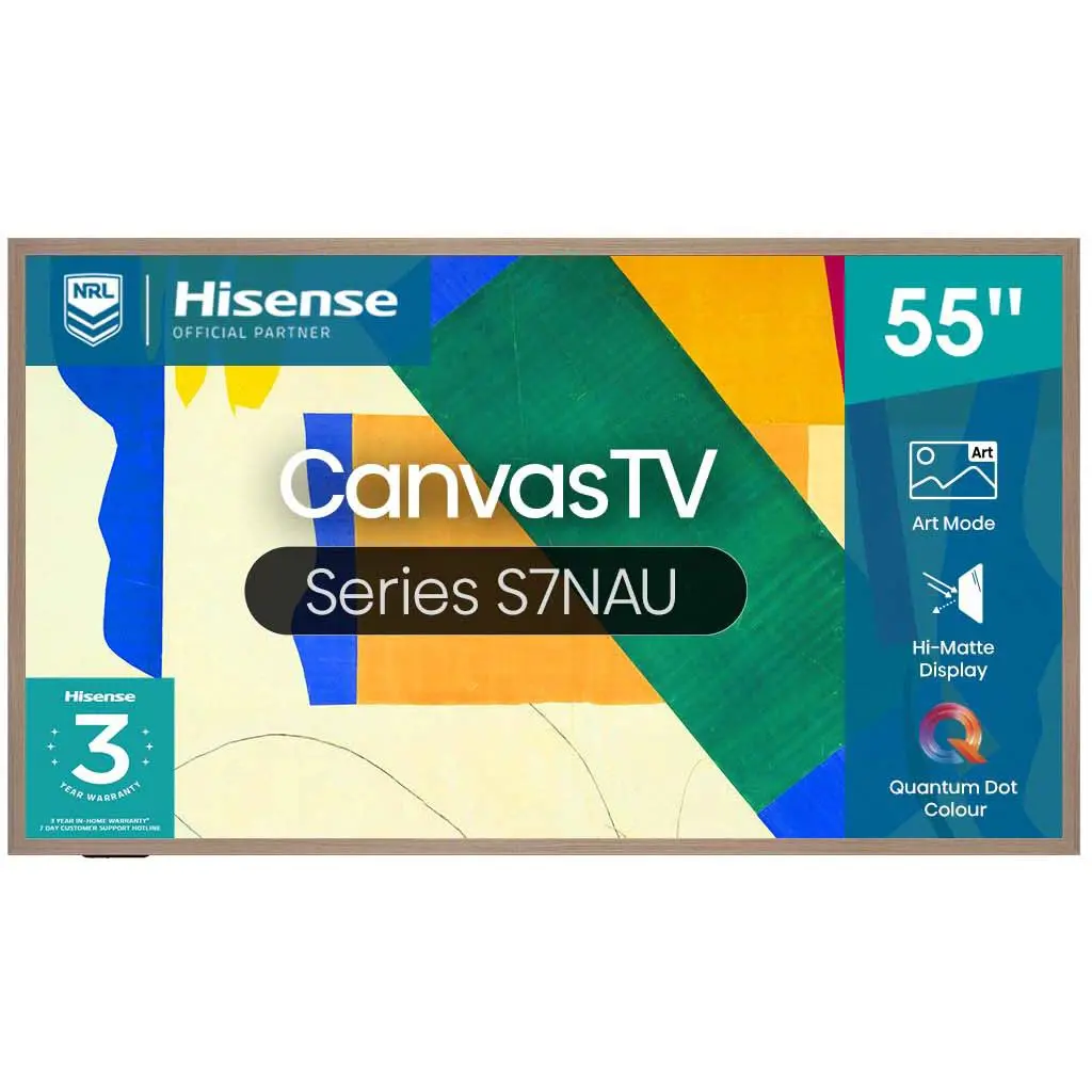 Hisense 55" S7nau Canvas 4K Qled Smart Tv [2024] 1