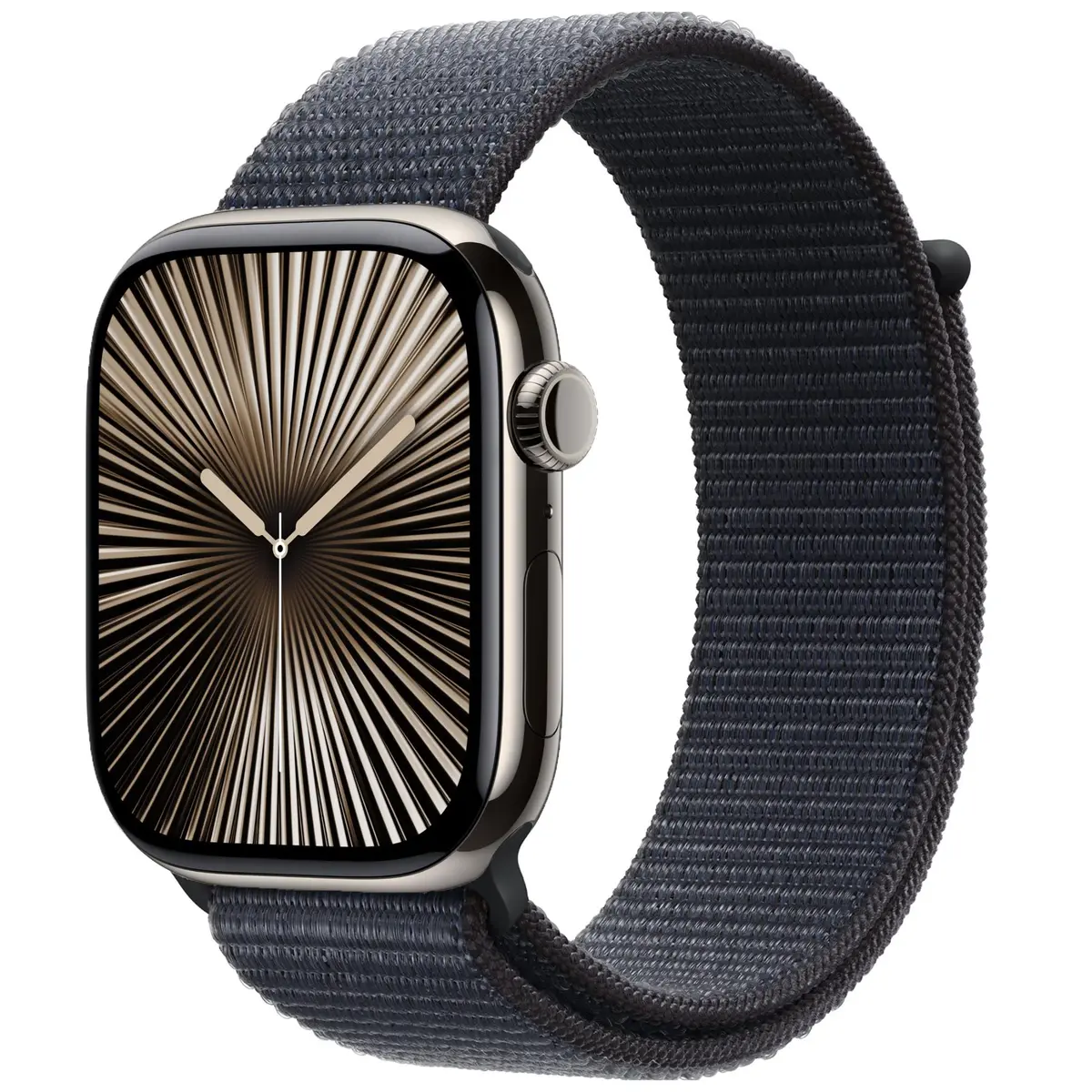 Apple Watch Series 10 46Mm Natural Titanium Case Gps + Cellular Sport Loop [~Refurbished] 1