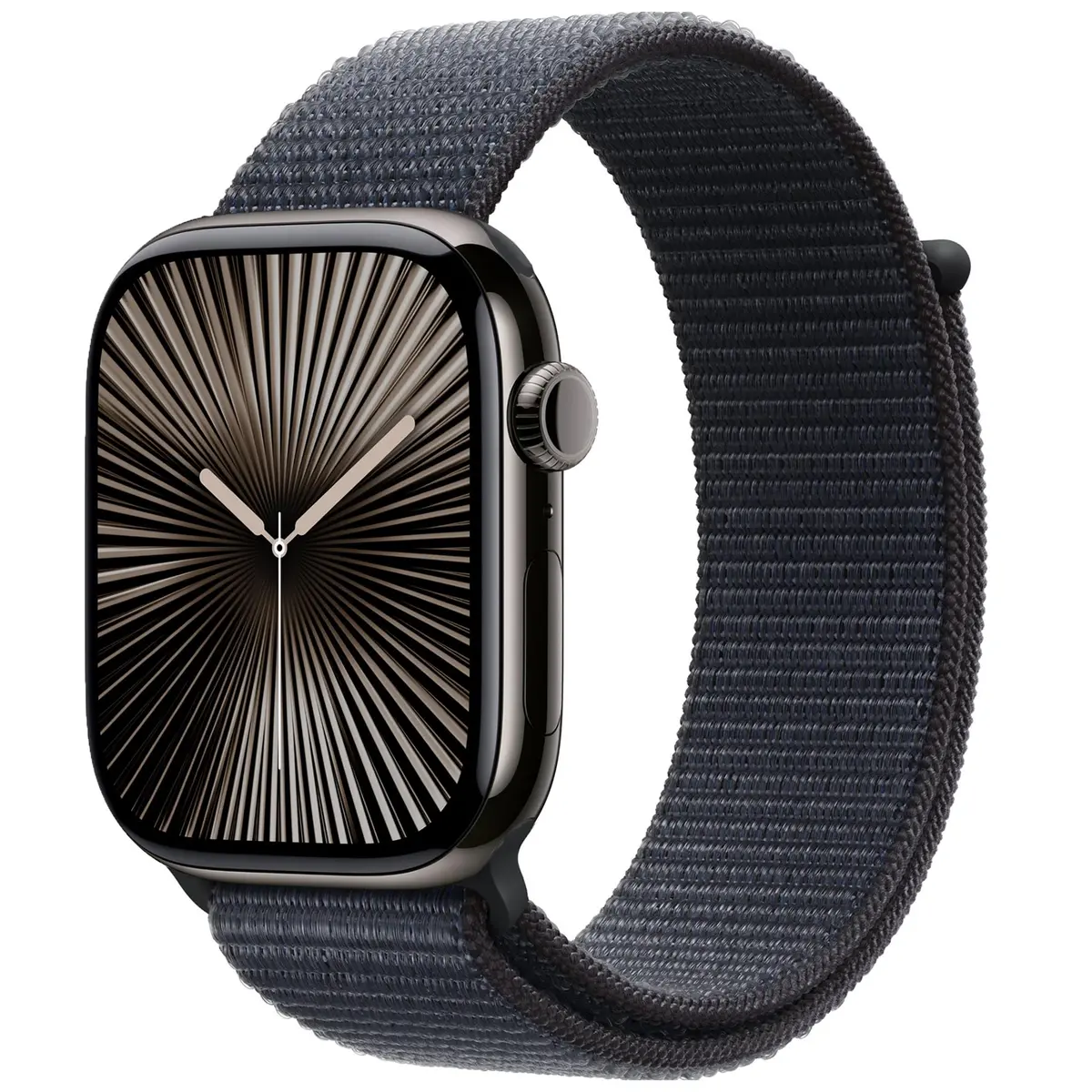 Apple Watch Series 10 46Mm Slate Titanium Case Gps + Cellular Sport Loop [Black][~Refurbished] 1