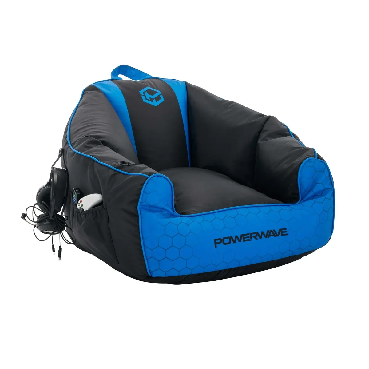 Powerwave Bean Bag Puff Chair (Blue) 1