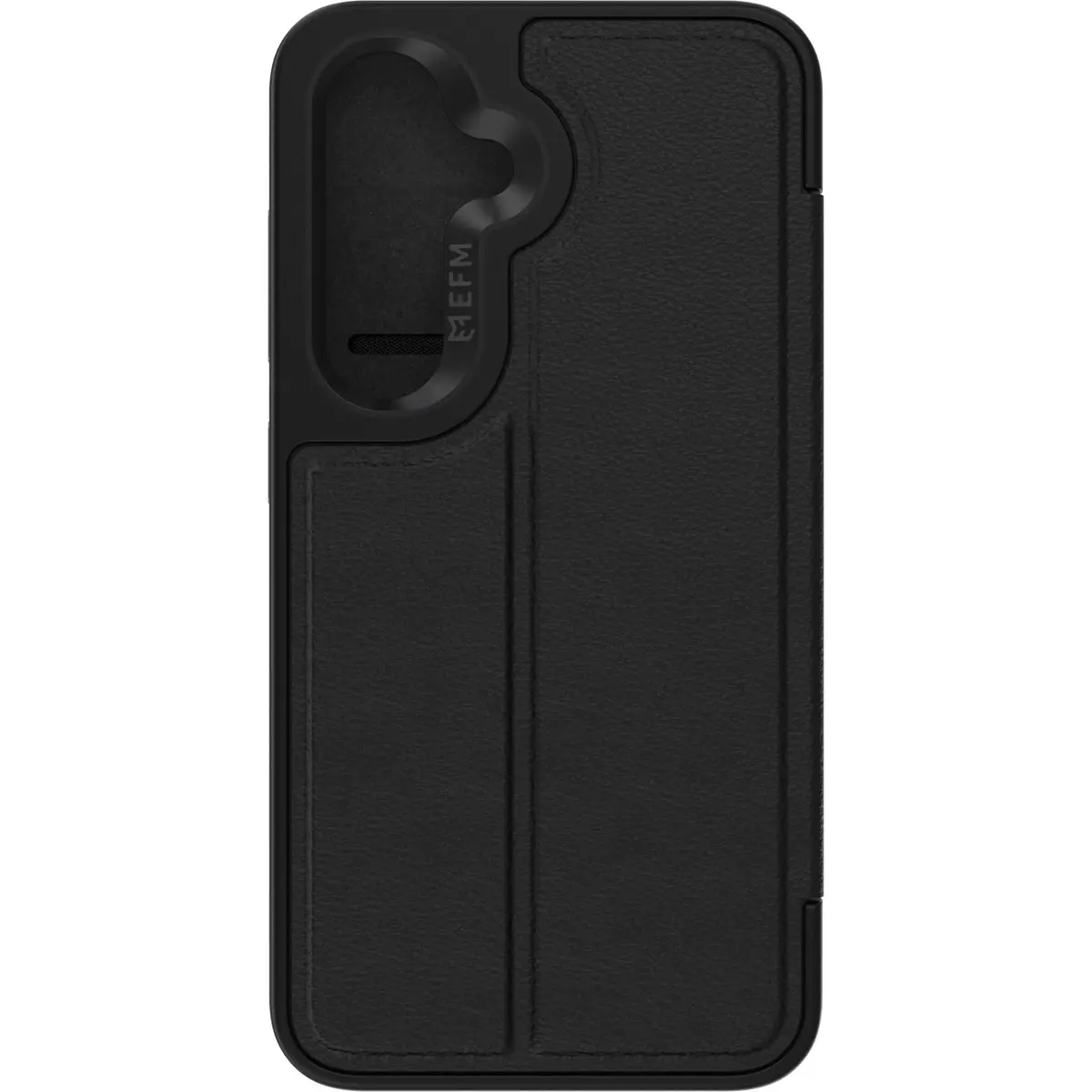 Efm Monaco Vegan Leather Wallet Case With D3o Bio For Galaxy S25 (Black) 2