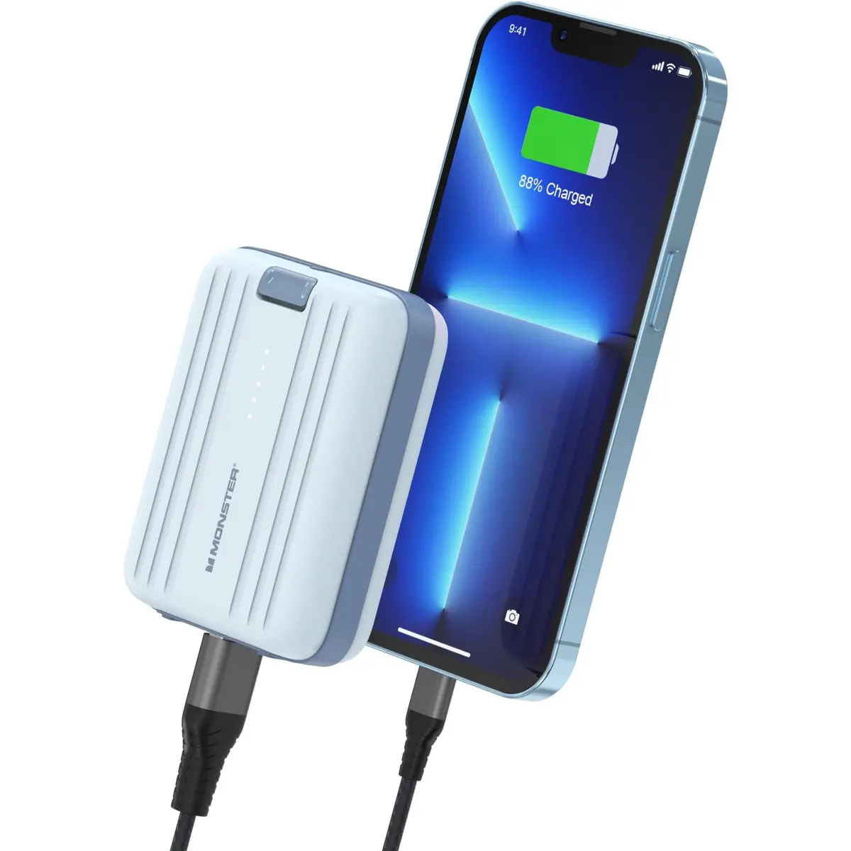 Monster 10K 22.5W Portable Power Bank (Blue) 2