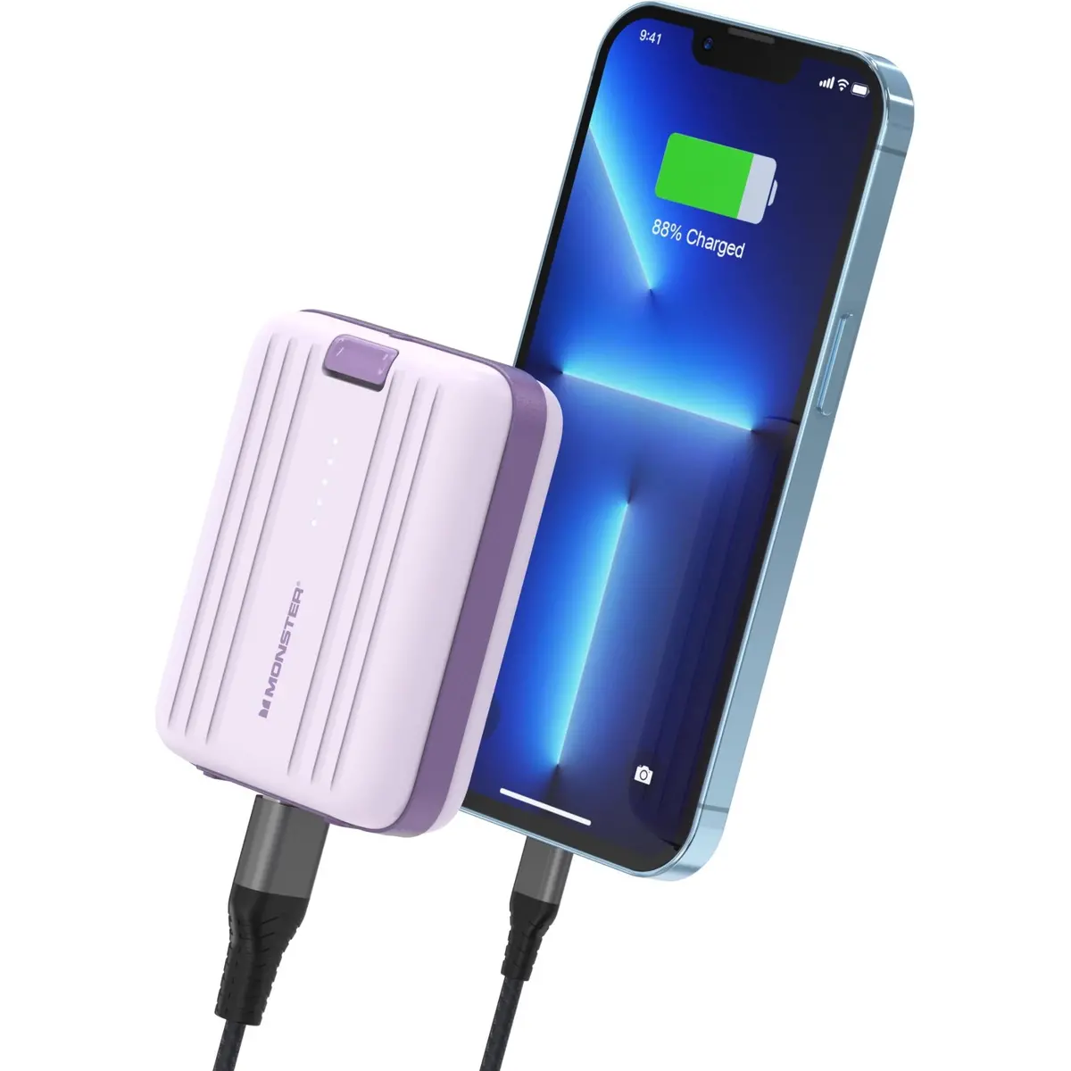 Monster 10K 22.5W Portable Power Bank (Purple) 2