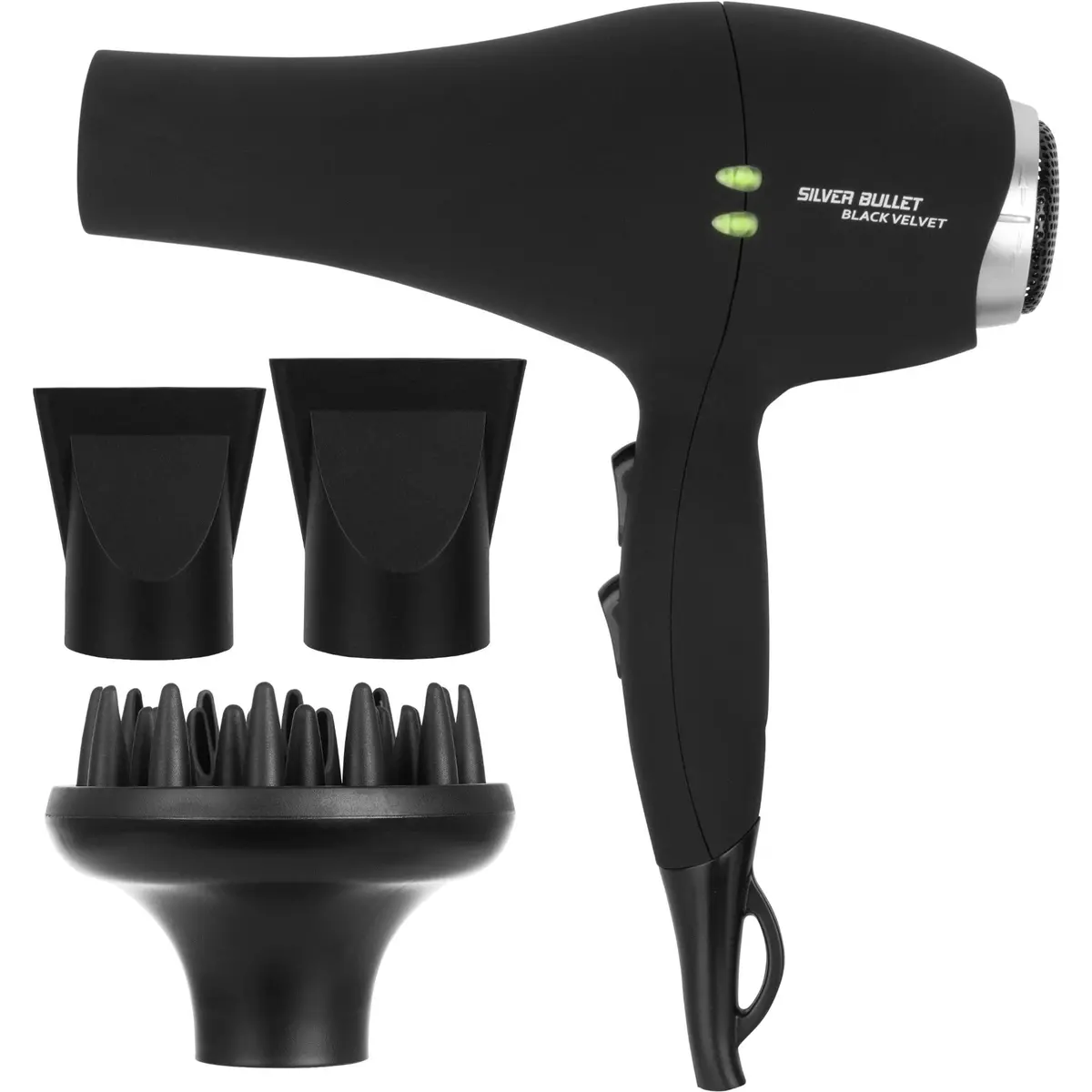Silver Bullet 2000W Hair Dryerwith Diffuser (Black Velvet) 1