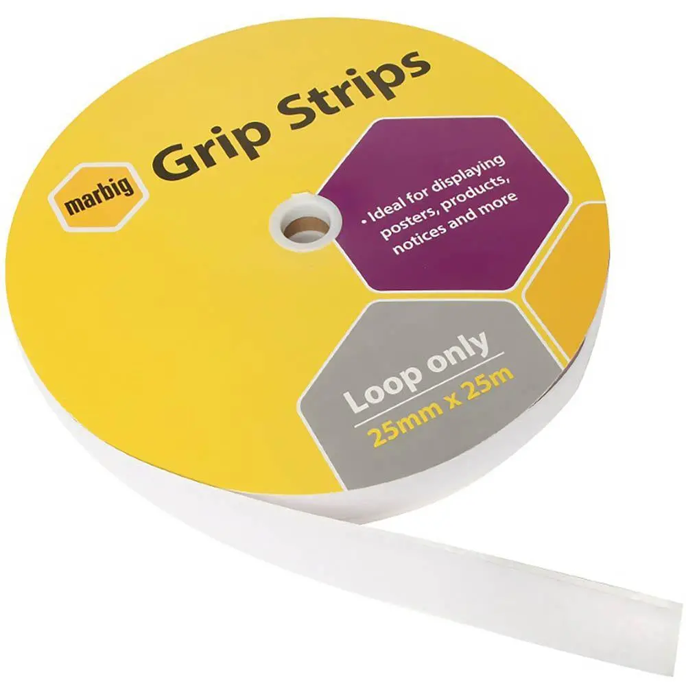 Marbig Grip Strips Loop Only 25Mmx25m 1