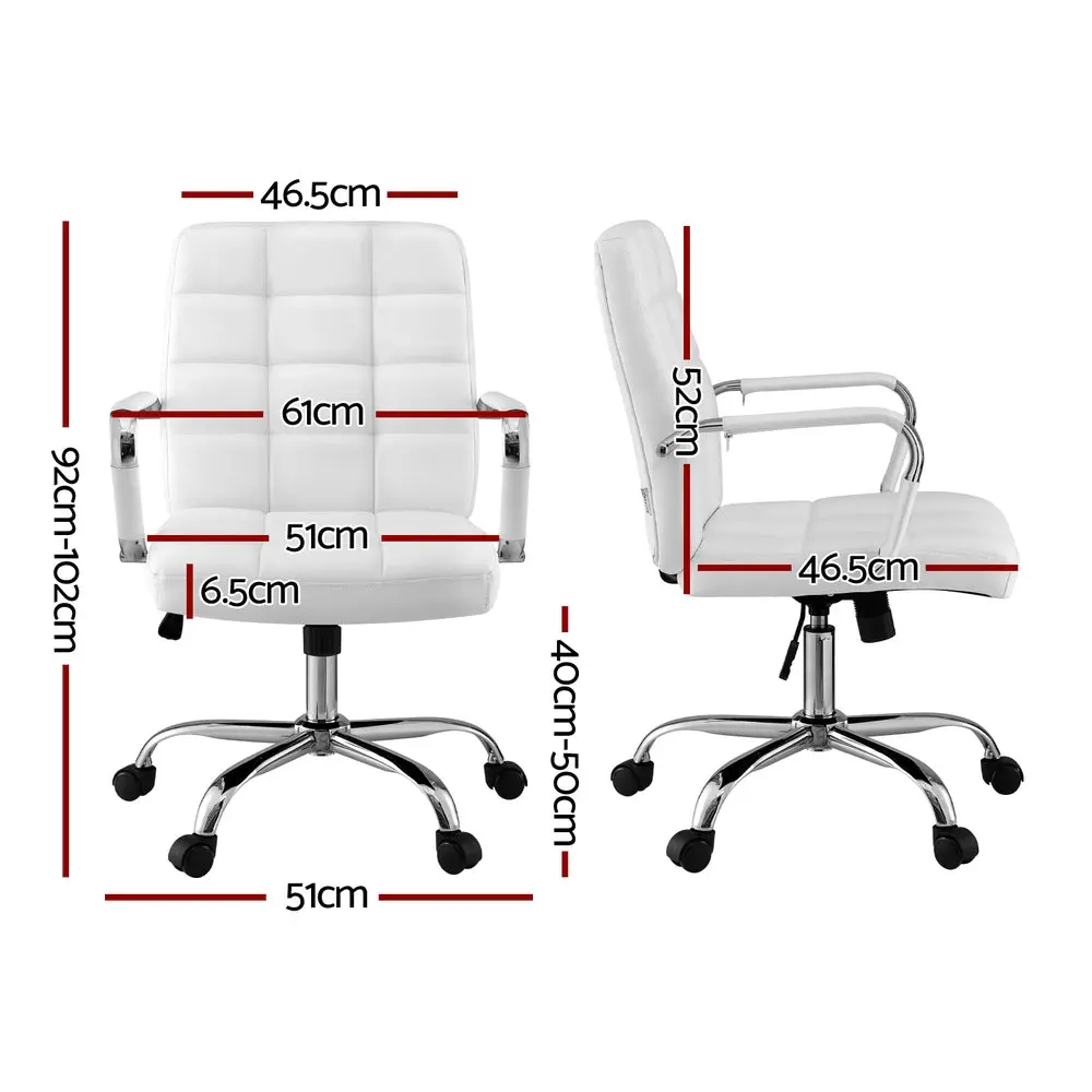 Artiss Office Chair Seat Pu Work Computer Desk Chairs 2