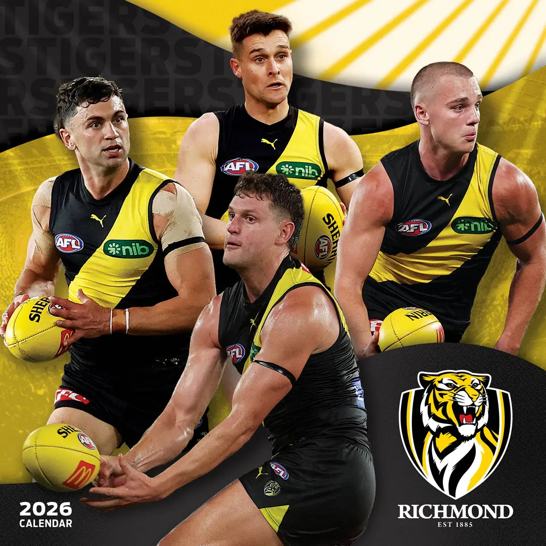 Paper Pocket Afl Richmond Tigers 2026 Calendar 1