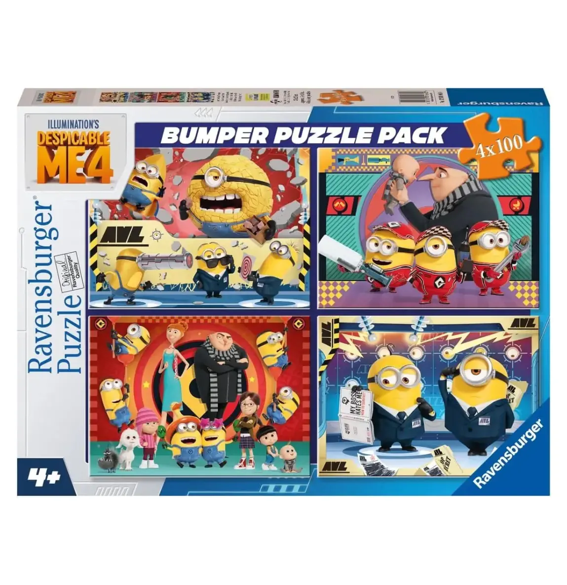 Ravensburger 4X100pc Despicable Me Bumper Pack Puzzle 1